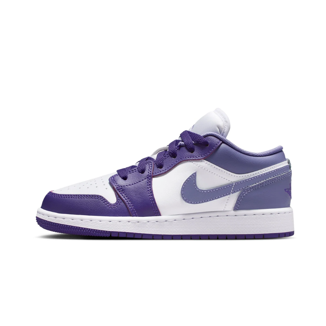Jordan 1 Low Court Purple White Dusty Amethyst (GS) by Nike Air Jordan