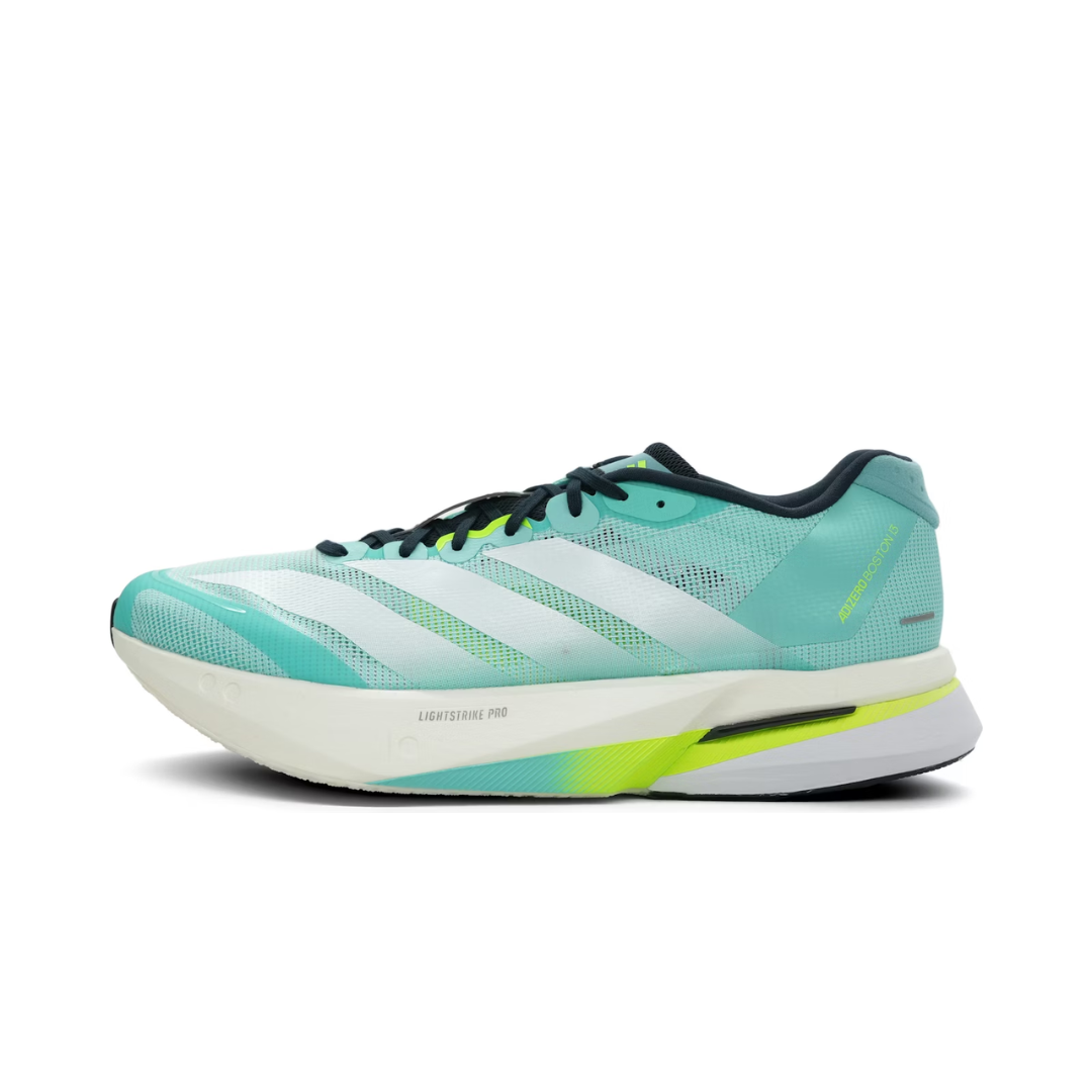 adidas Adizero Boston 13 Flash Aqua White Lucid Lemon by ADIDAS RUNNING