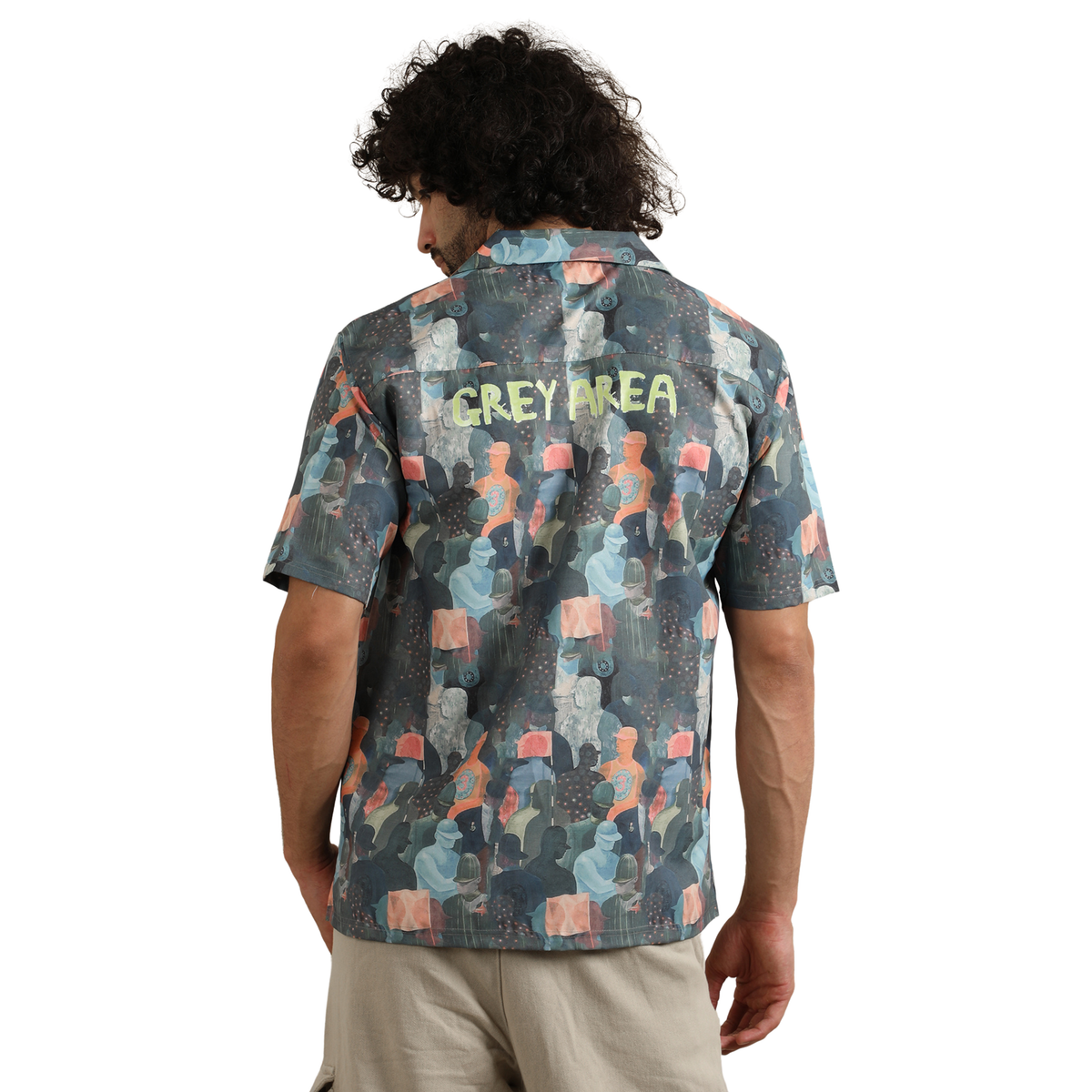 URBAN MIRAGE CUBAN COLLAR SHIRT by GREY AREA