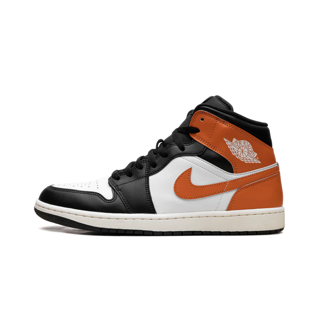 Jordan 1 Mid Black Toe Starfish by Nike Air Jordan