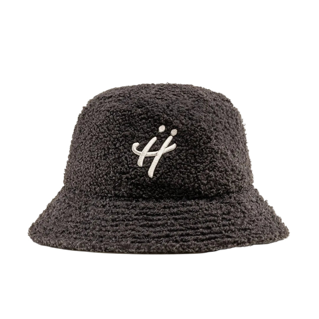 "The signature H" black bucket hat by HUMBLEHEADS