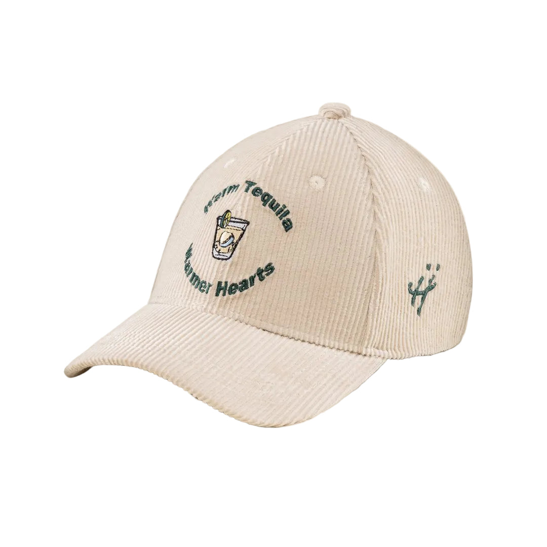 "Night faded, but the love didn’t" corduroy cap by HUMBLEHEADS