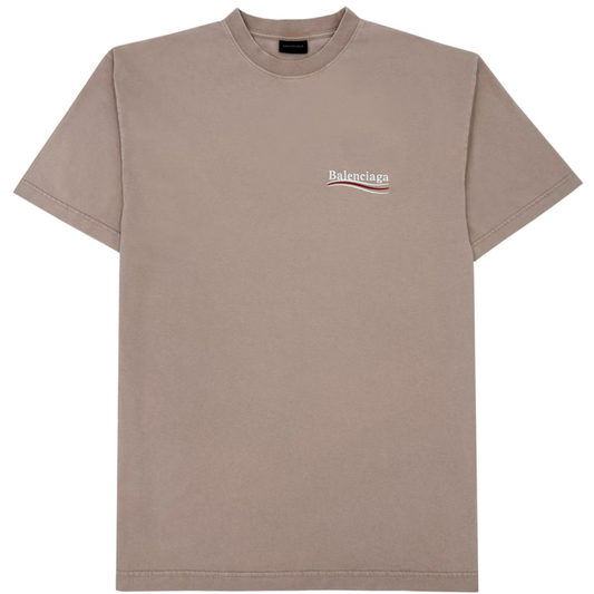 BALENCIAGA LARGE FIT T-SHIRT POL CAMP CRACK PRINT SHELL BLACK RED by Balenciaga Apparel