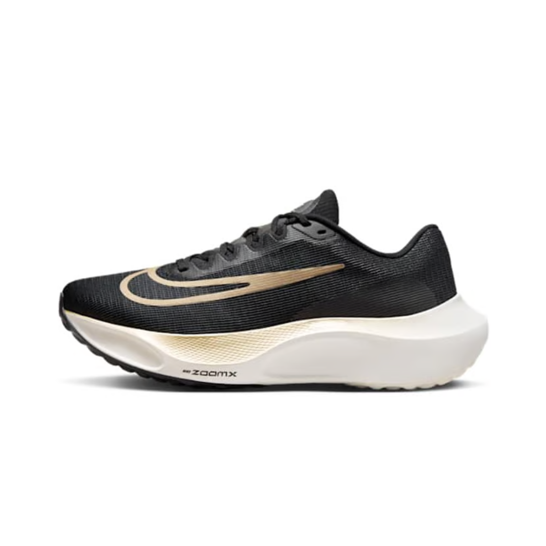 Nike Zoom Fly 5 Black Metallic Gold Grain by NIKE RUNNING