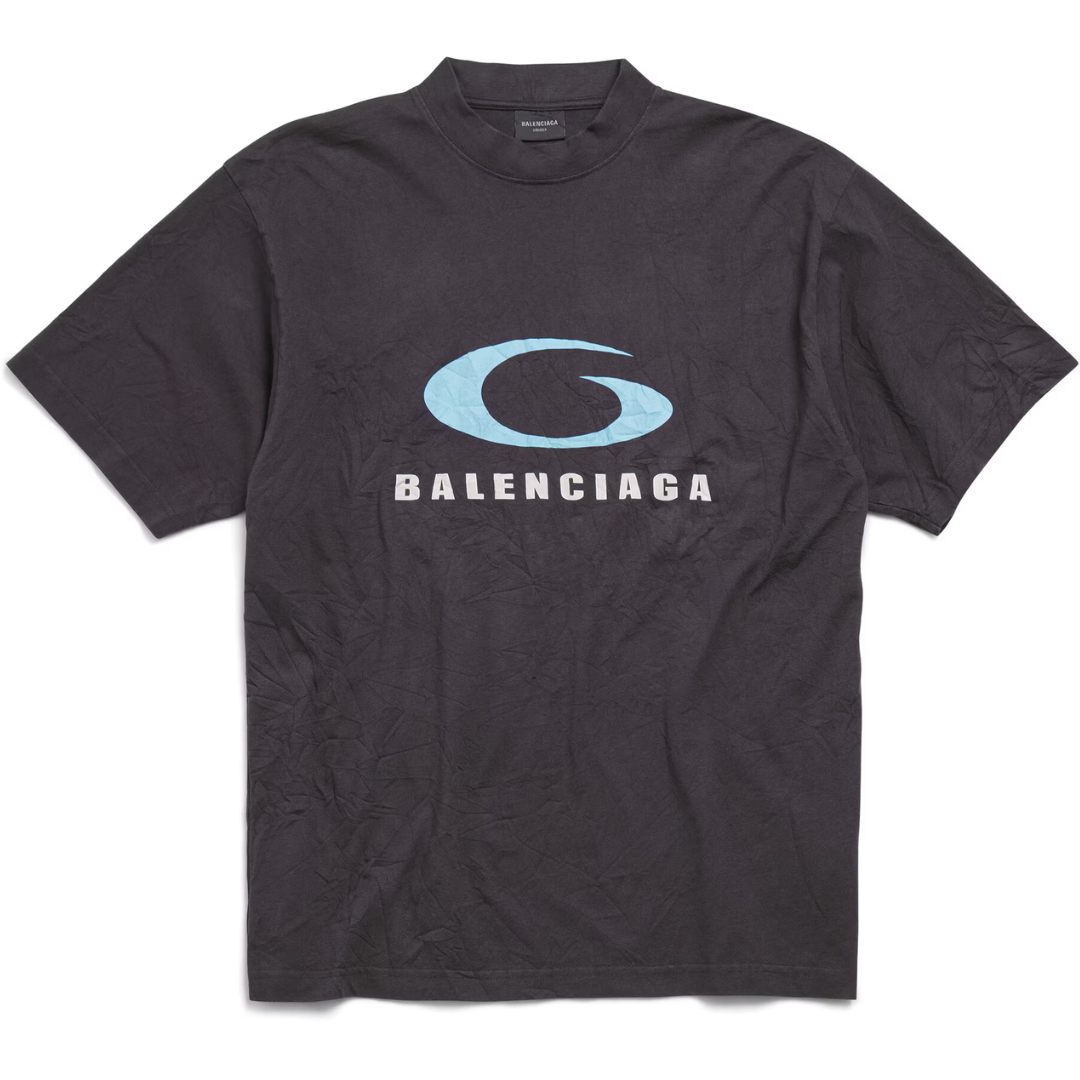 BALENCIAGA LOOP SPORTS ICON Tee Black by Balenciaga Apparel