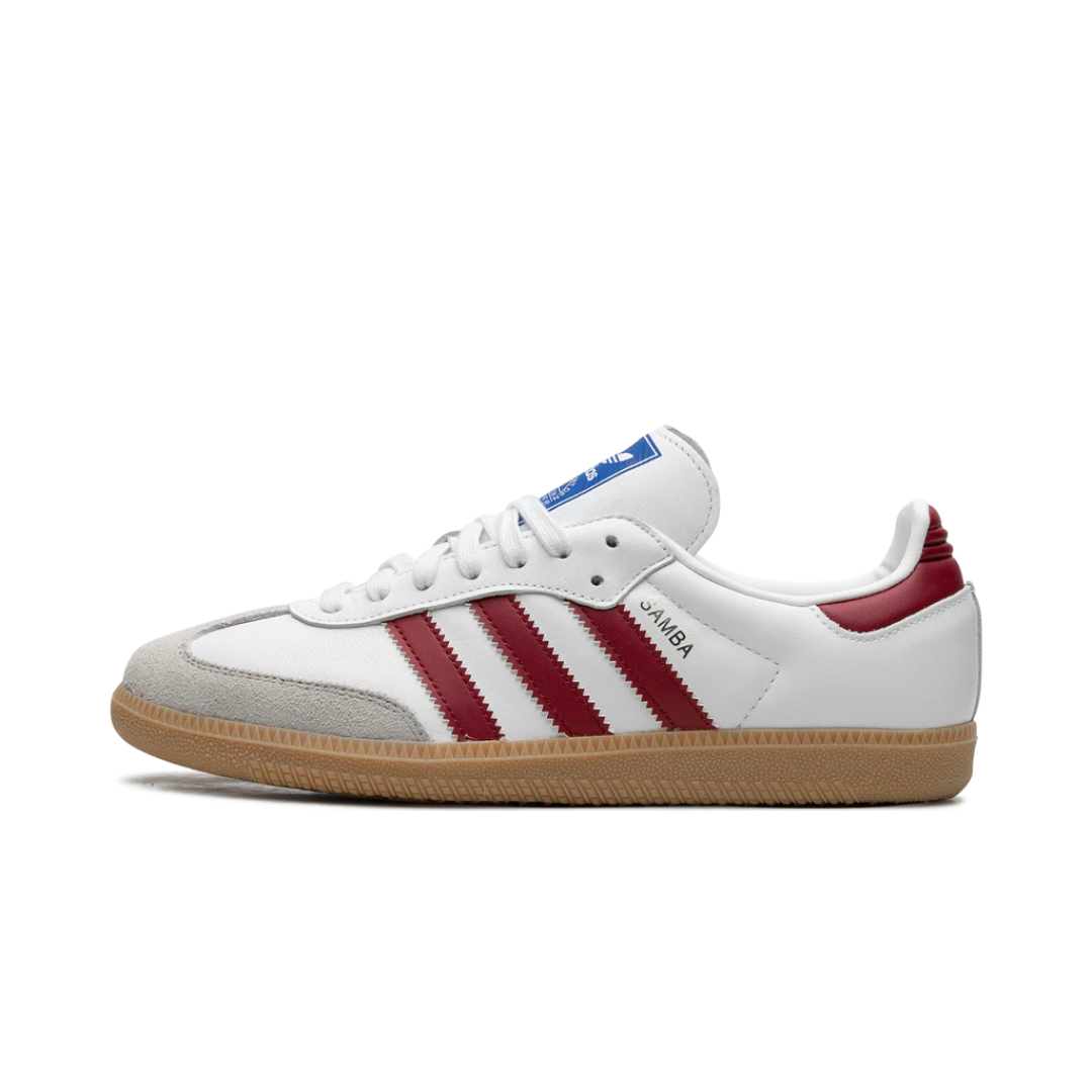 adidas Samba OG White Burgundy Gum by ADIDAS