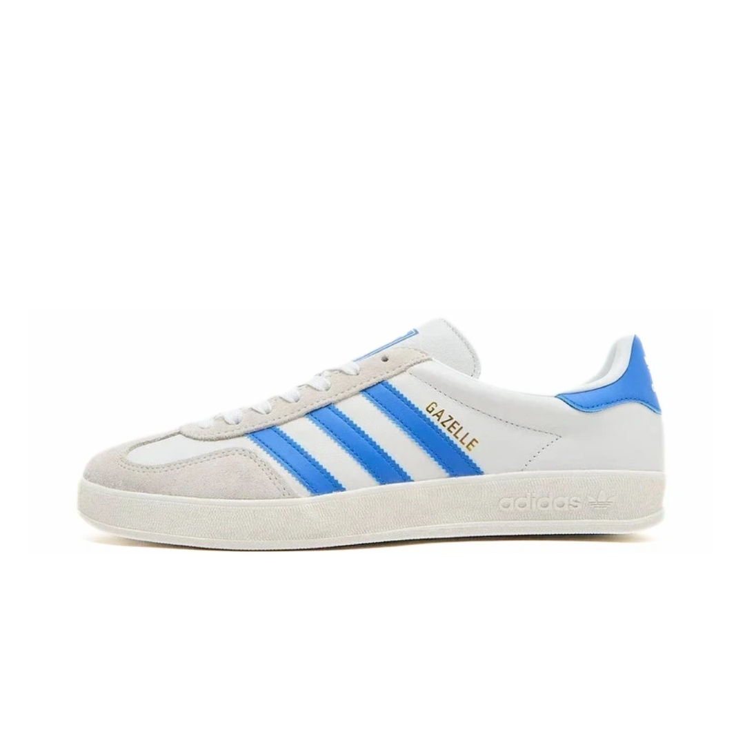 adidas Gazelle Indoor Crystal White Blue Grey by ADIDAS