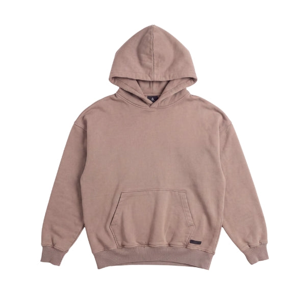 OVERDYED HEAVY WEIGHT HOODIE (BROWN) by GREY AREA