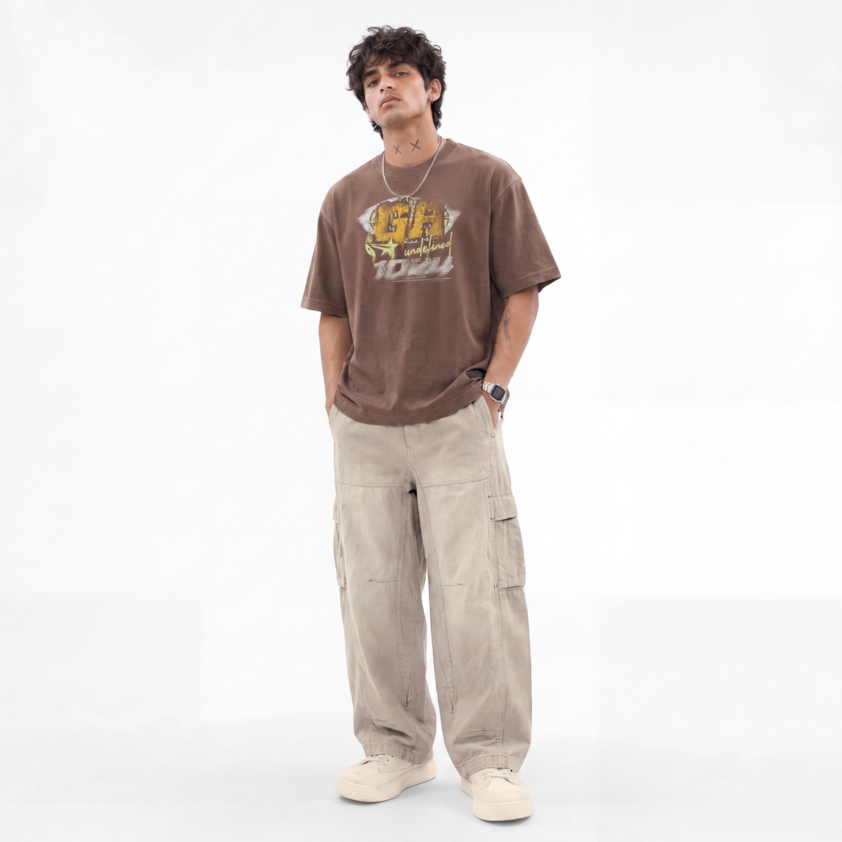 UNDEFINED BROWN T-SHIRT by GREY AREA