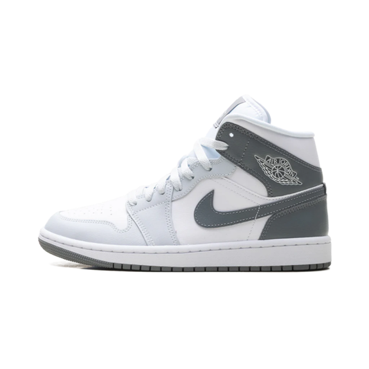 Jordan 1 Mid White Smoke Grey (W) by Nike Air Jordan