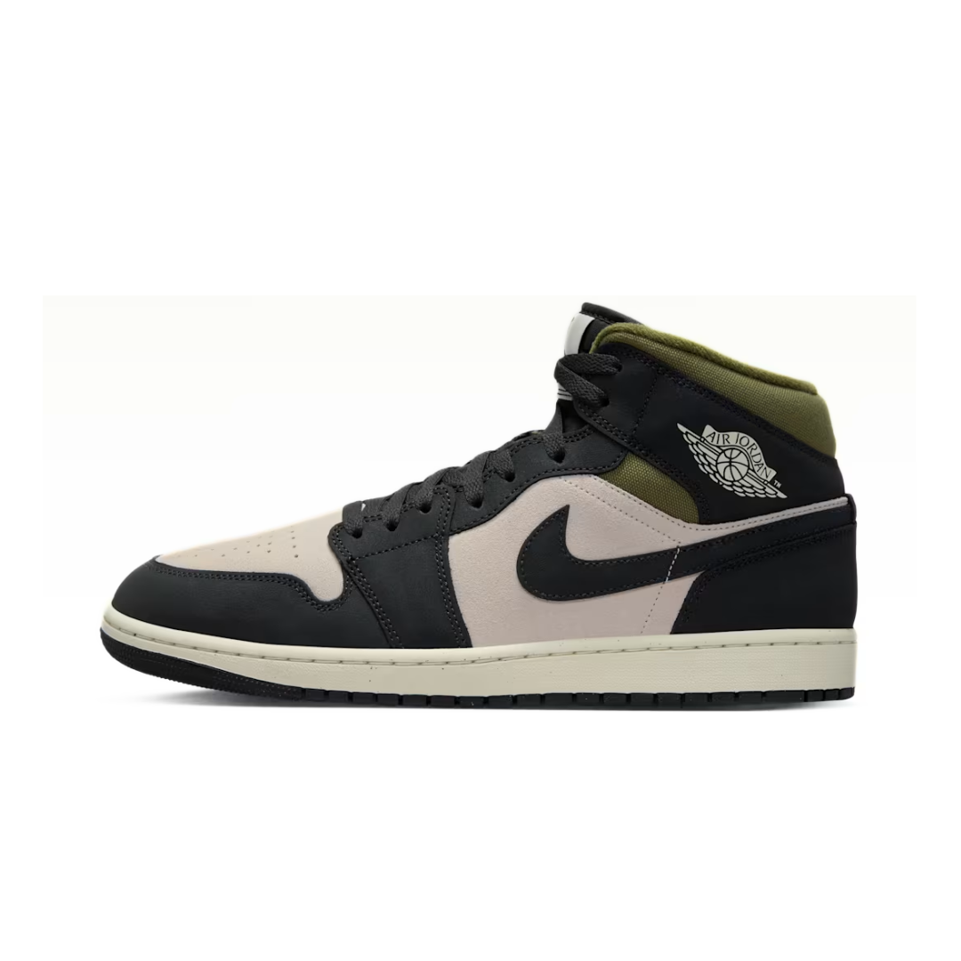 Jordan 1 Mid SE Off Noir Medium Olive by Nike Air Jordan