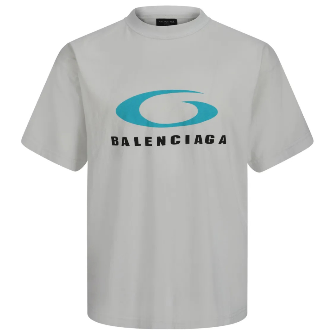 BALENCIAGA LOOP SPORTS ICON Tee LIGHT GREY by Balenciaga Apparel
