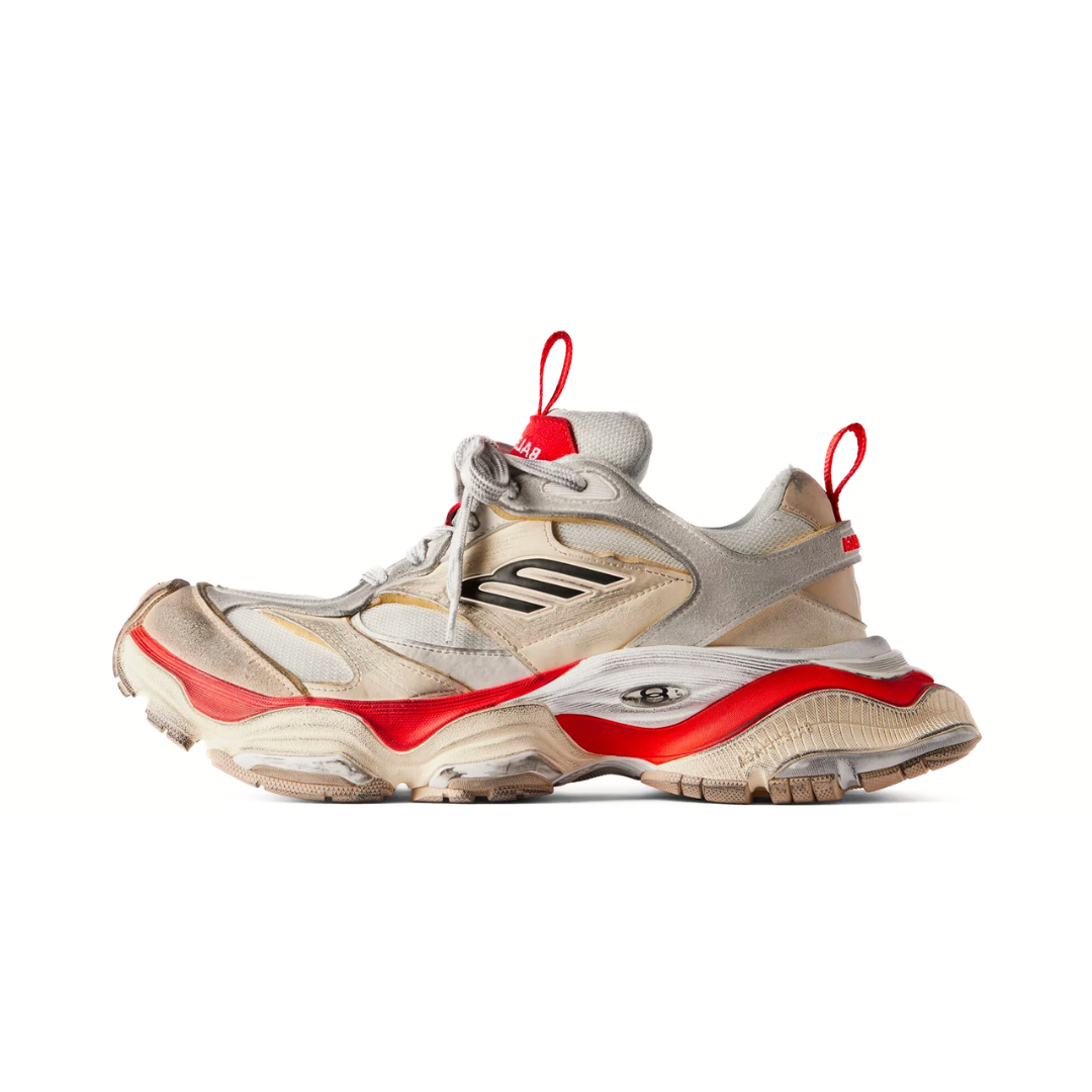 Balenciaga Cargo Worn-Out Beige Red by Balenciaga