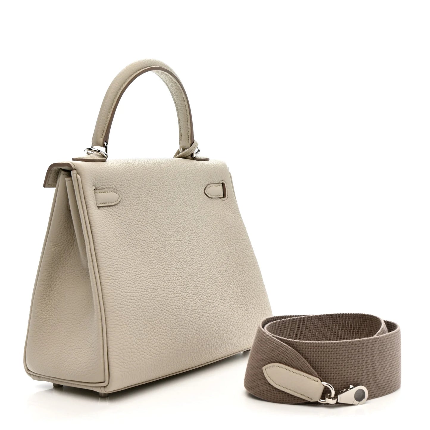 Hermès Kelly 25 Retourne – Beton & Gris Asphalte Togo Leather with Palladium Hardware (2025) - Zeuskicks