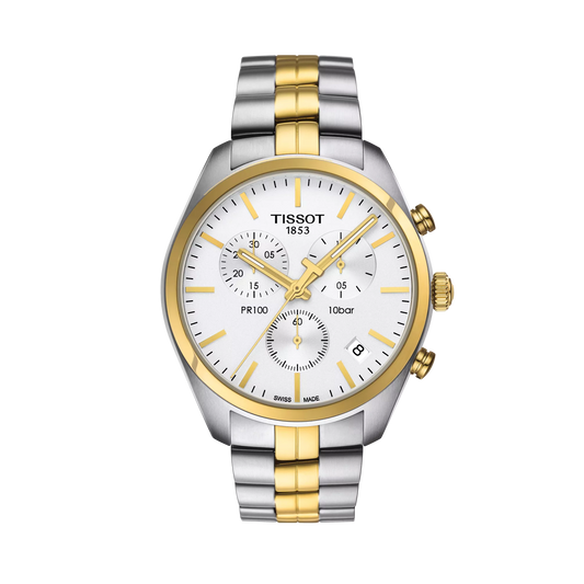 Men’s Tissot PR 100 Chronograph T101.417.22.031.00 Quartz Watch - Zeuskicks