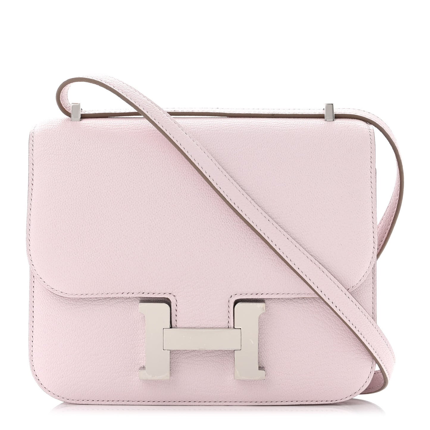 Hermès Constance 18 — Mauve Pale Chèvre Leather Silver Hardware