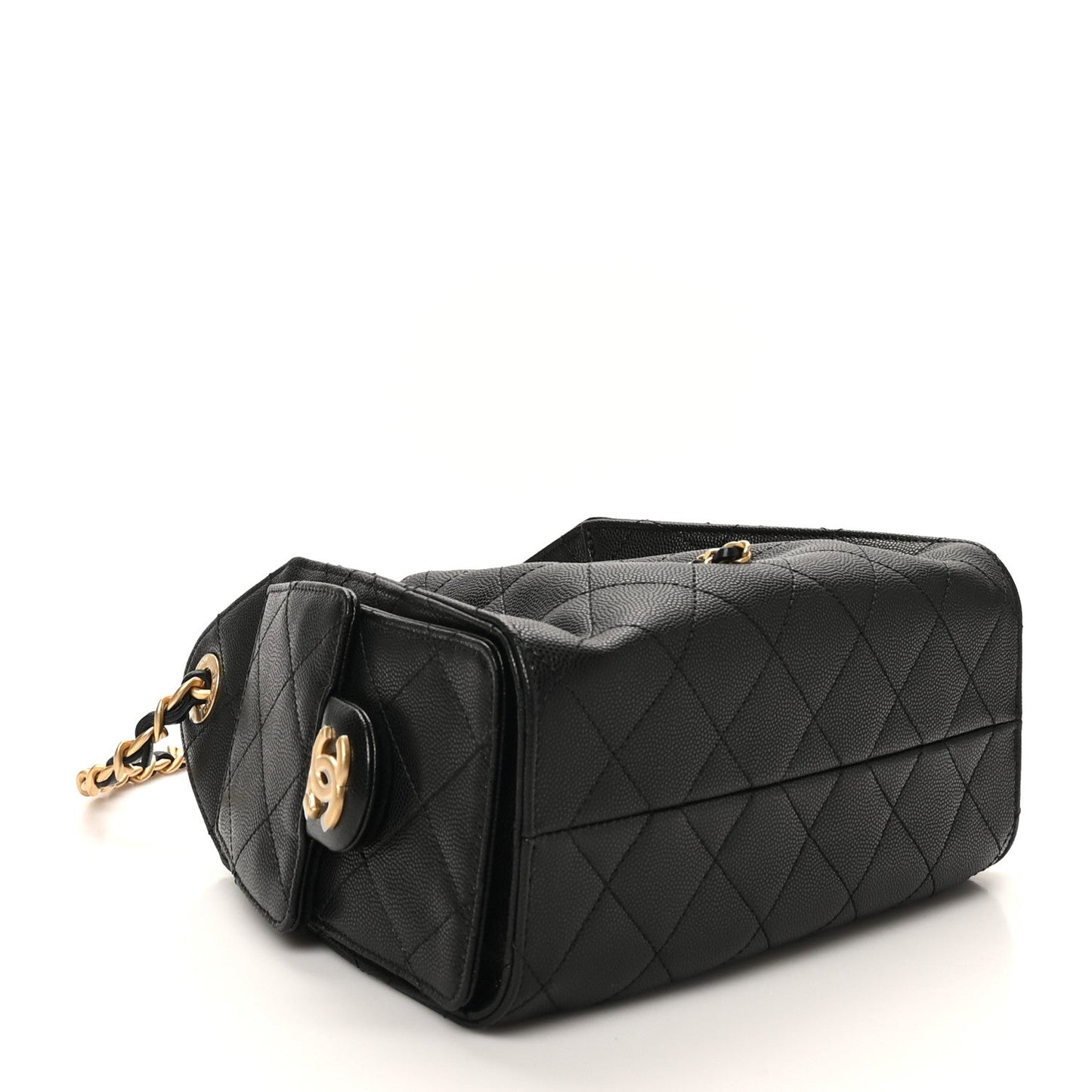 CHANEL Caviar Quilted Mini Chanel 25 Handbag – Black