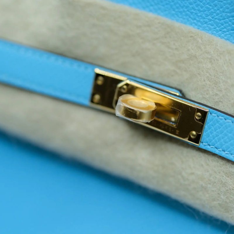Hermès Birkin 25 – Bleu Celeste Epsom Leather with Gold Hardware - Zeuskicks
