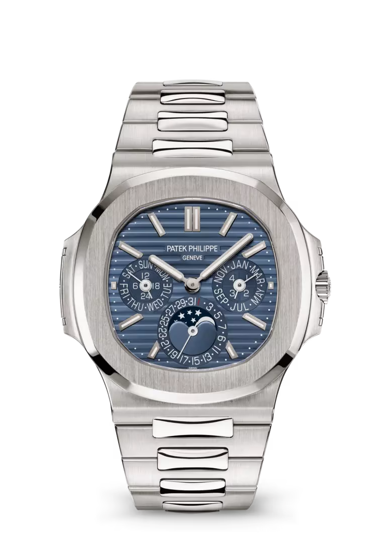 Patek Philippe Nautilus 5740/1G-001 White Gold Perpetual Calendar Blue Dial Watch - Zeuskicks