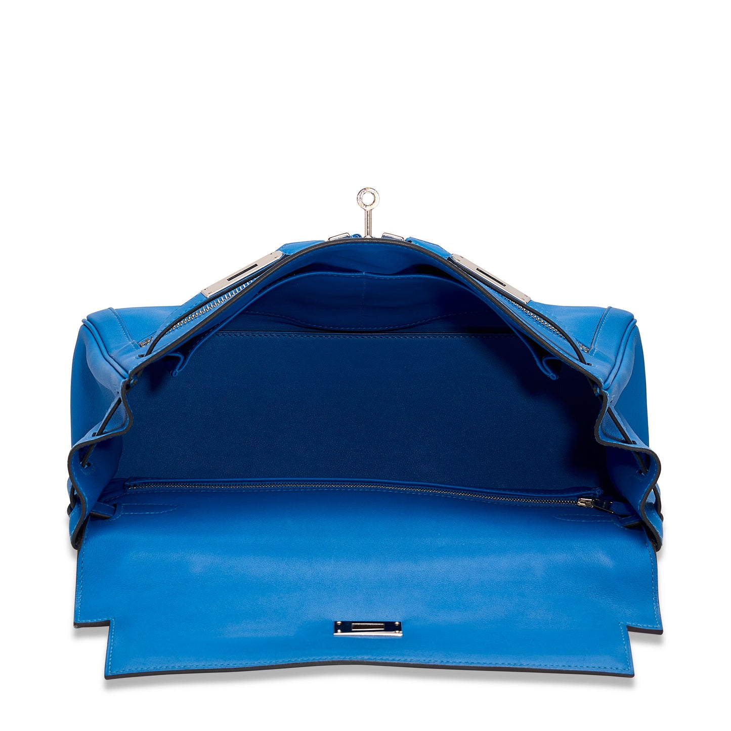 Hermès Kelly Lakis 32 – Bleu Zellige Swift Leather with Palladium Hardware - Zeuskicks