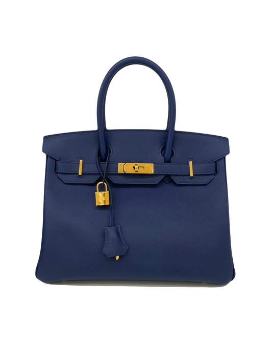 Hermès Birkin 30 Epsom – Blue Saphir with Gold Hardware (GHW)
