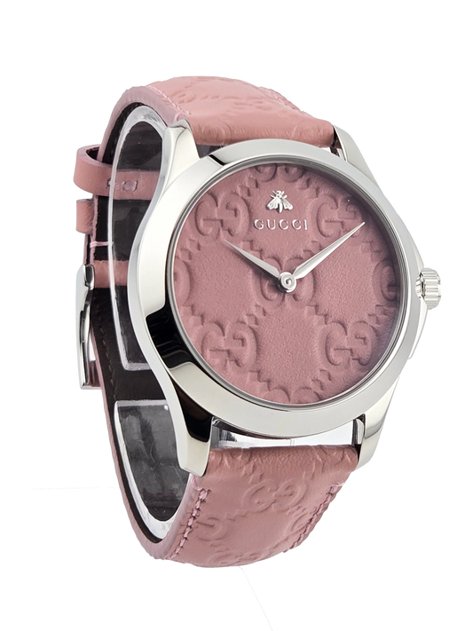 Gucci G-Timeless Quartz Candy Pink Dial Watch YA1264030