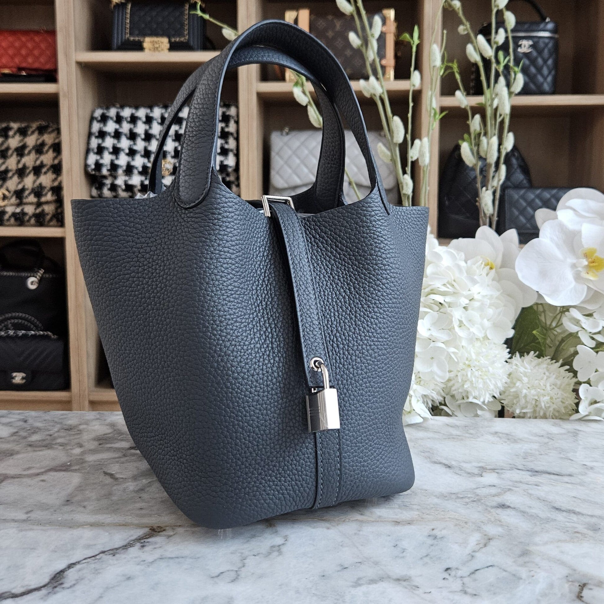 Hermès Picotin 18 – Gris Misty Clemence Leather with Palladium Hardware - Zeuskicks