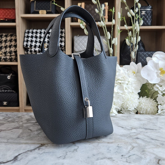 Hermès Picotin 18 – Gris Misty Clemence Leather with Palladium Hardware - Zeuskicks