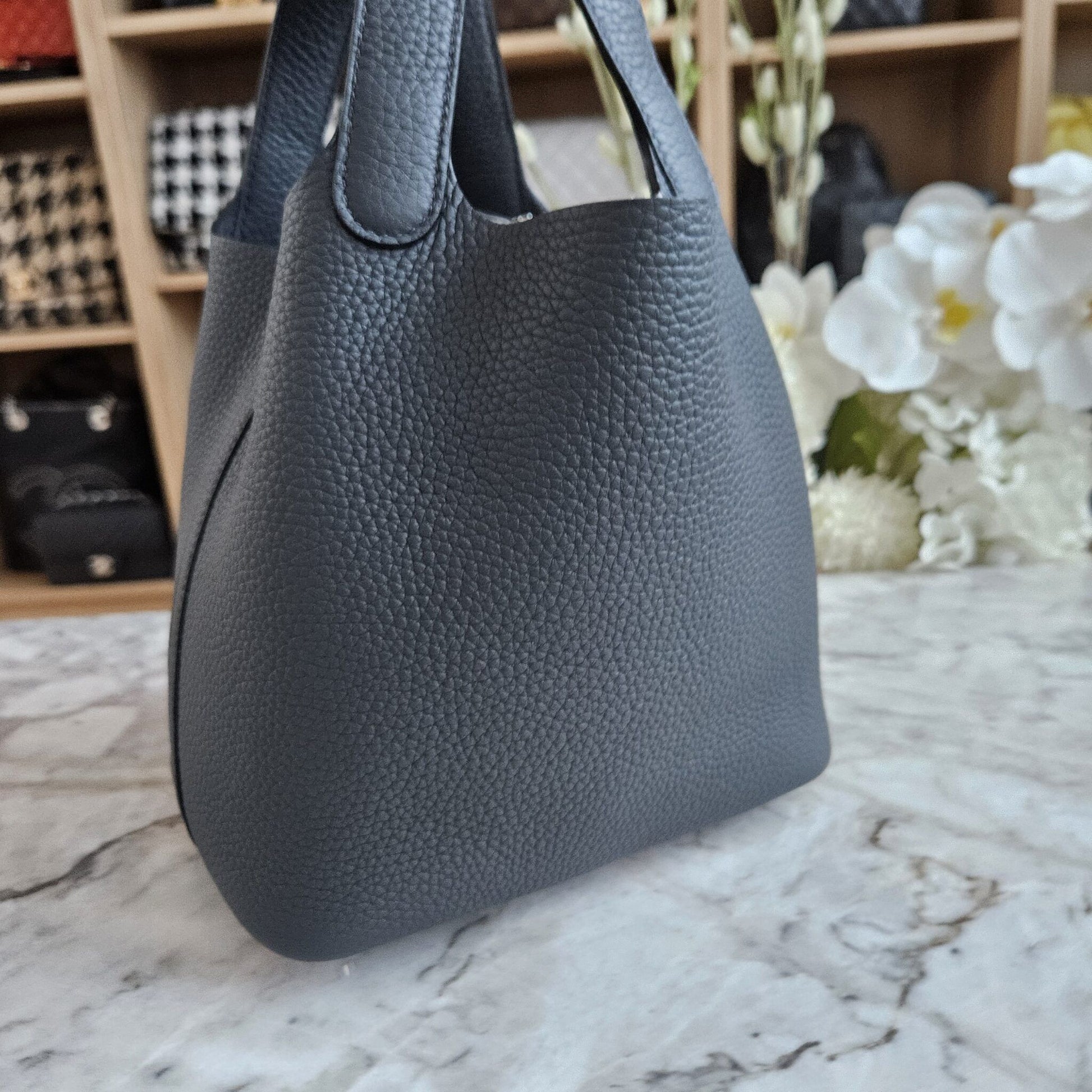 Hermès Picotin 18 – Gris Misty Clemence Leather with Palladium Hardware - Zeuskicks