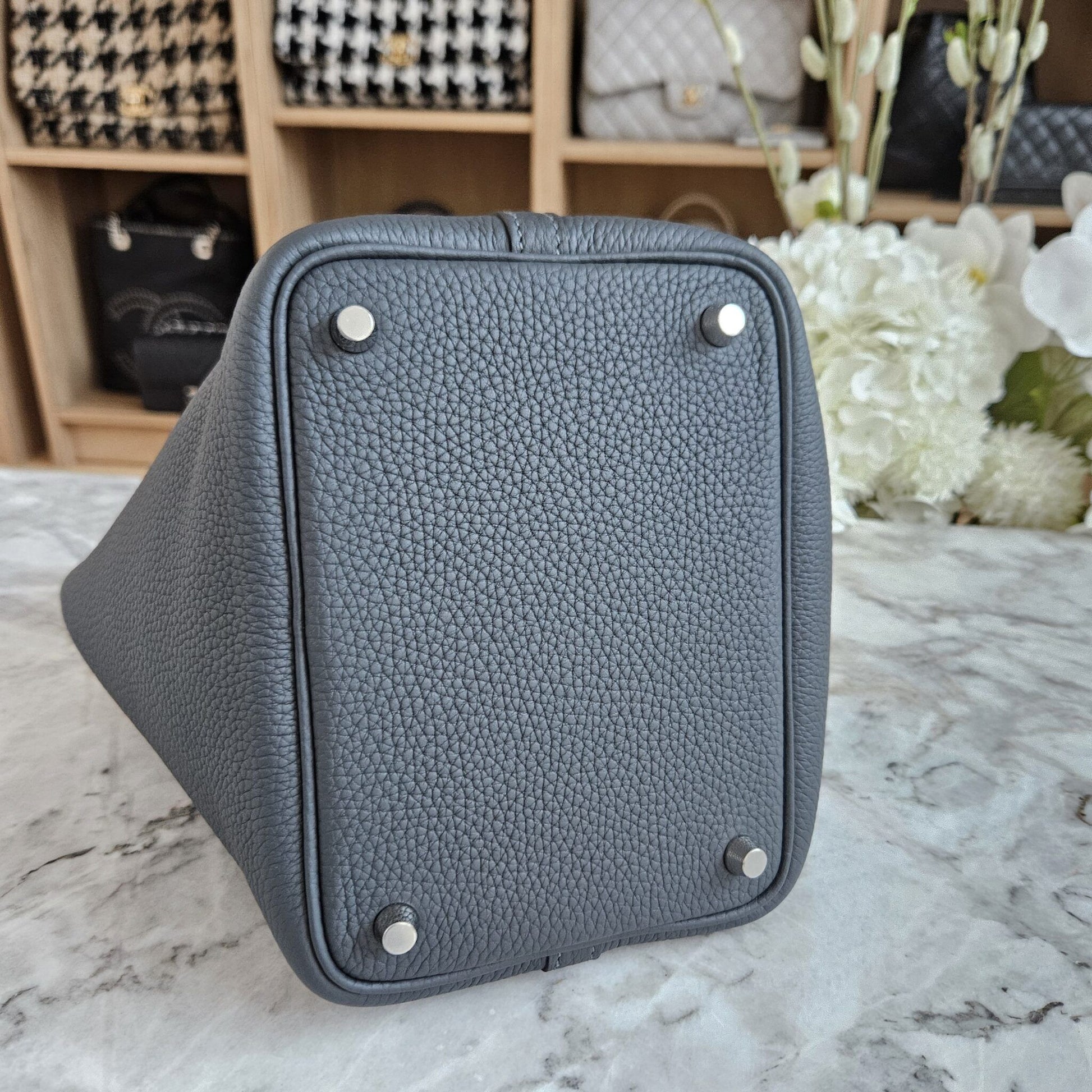 Hermès Picotin 18 – Gris Misty Clemence Leather with Palladium Hardware - Zeuskicks
