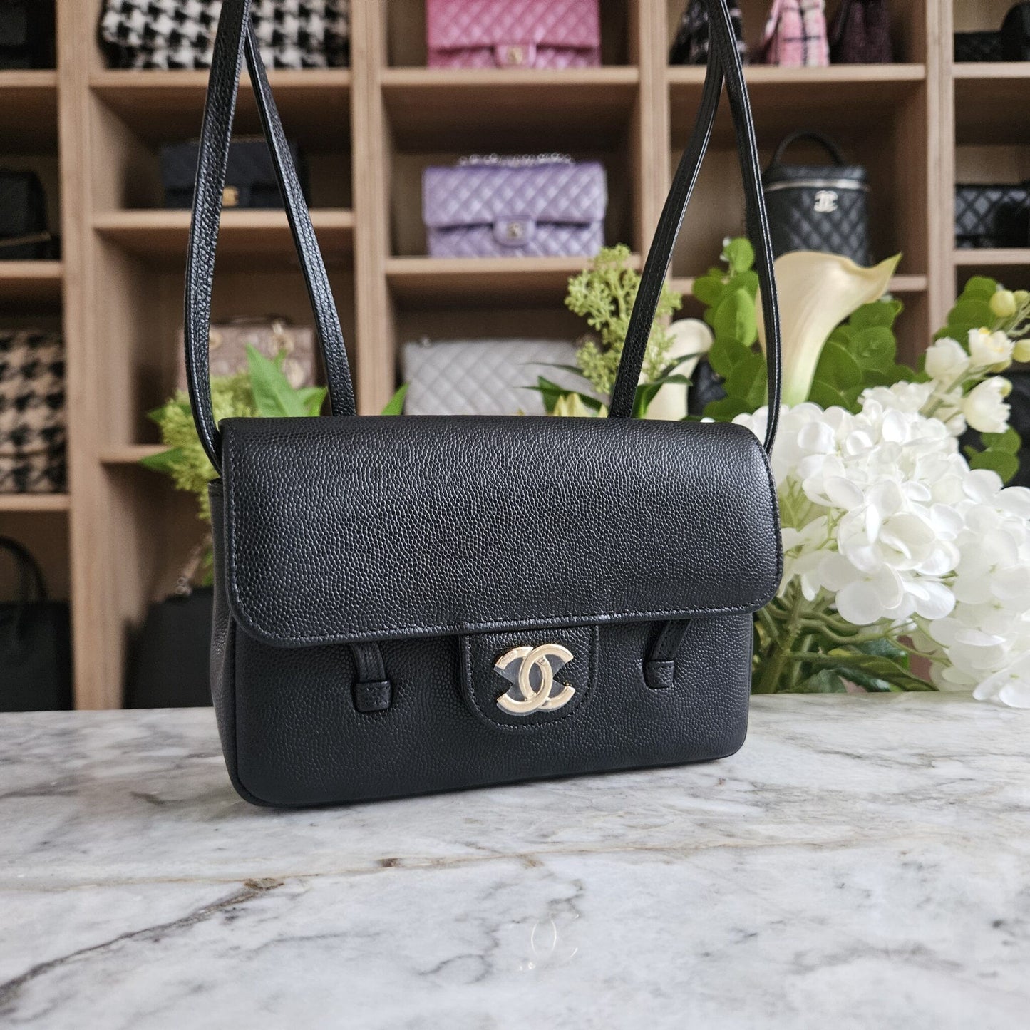 Chanel Mini Preppy Coco Bag – Caviar Black LGHW - Zeuskicks