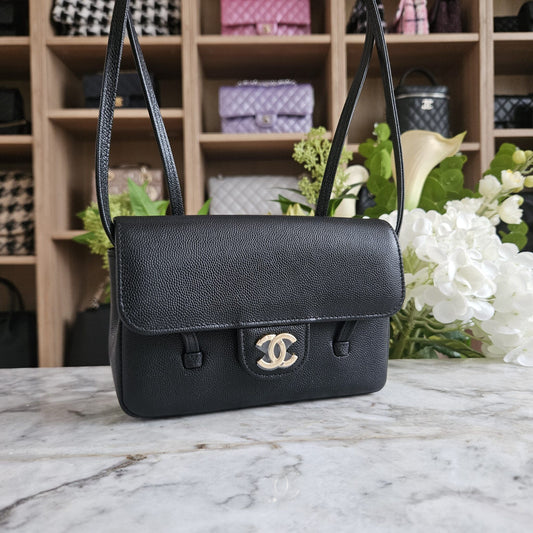 Chanel Mini Preppy Coco Bag – Caviar Black LGHW - Zeuskicks