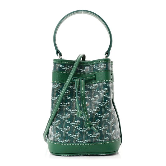 Goyard Goyardine Petit Flot Mini Bucket Bag – Green - Zeuskicks