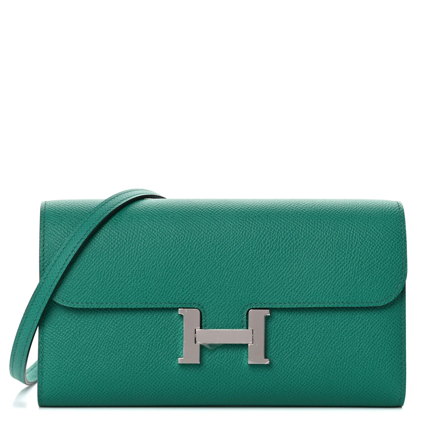 Hermès Constance Long To Go Wallet – Vert Vertigo Epsom Leather