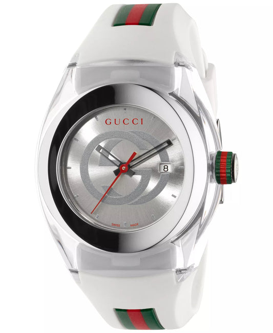 Men's Gucci YA137302 Silver Dial Watch