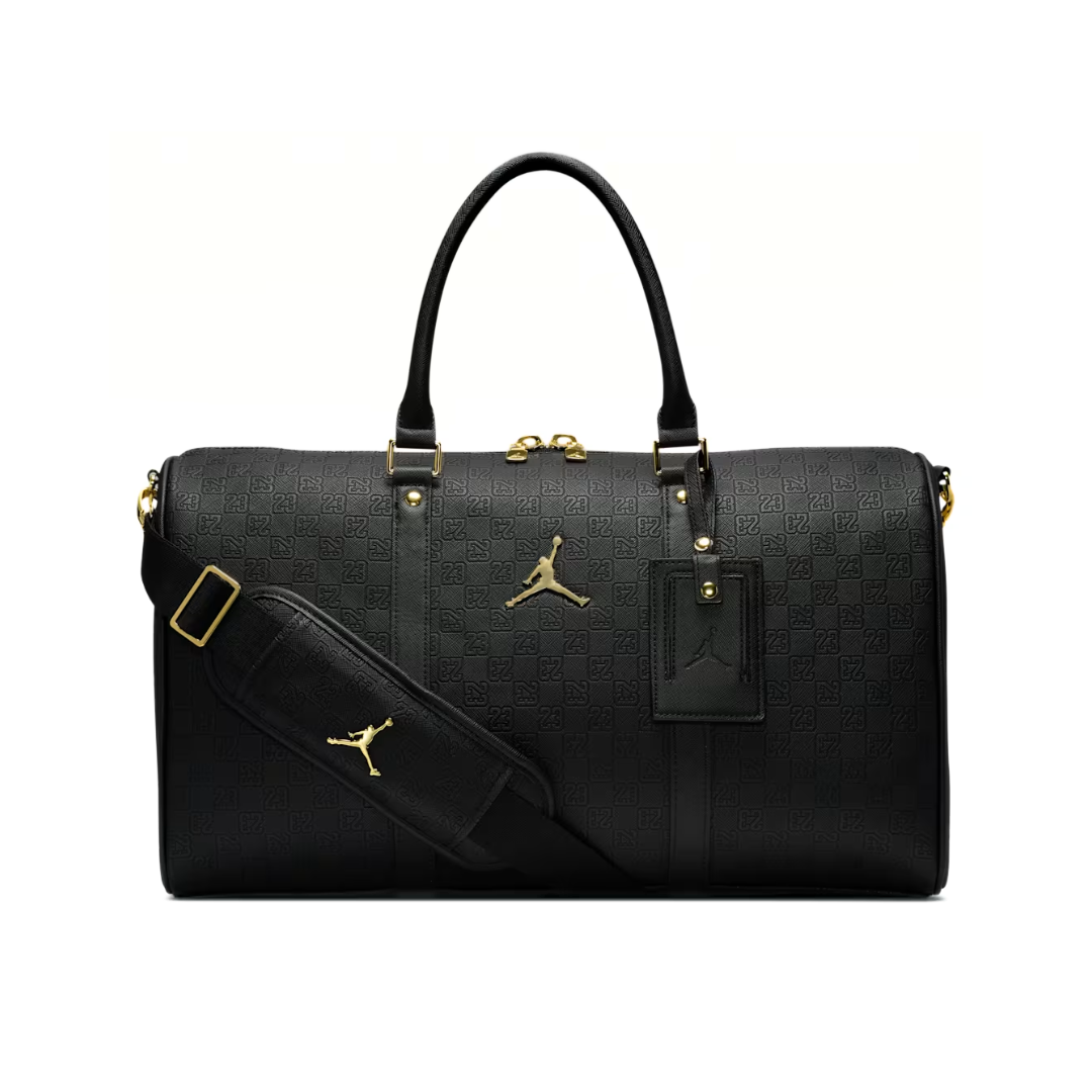 Jordan Monogram Duffle Bag 25L Black Gold by JORDAN BAGS