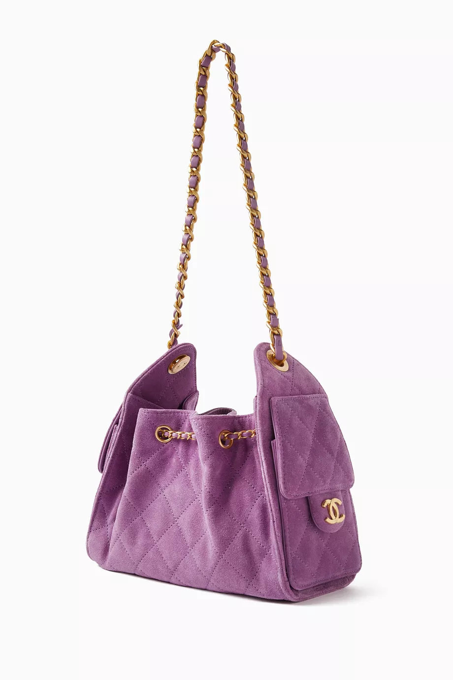 Chanel 25 Mini Handbag – Purple Suede & Calfskin - Zeuskicks