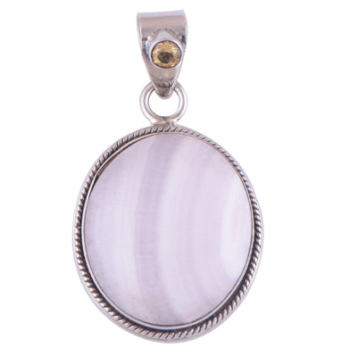 River , Citrine 925 Sterling Silver Pendant - R100238-18