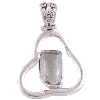 Green Amethyst 925 Sterling Silver Pendant - R300372-29