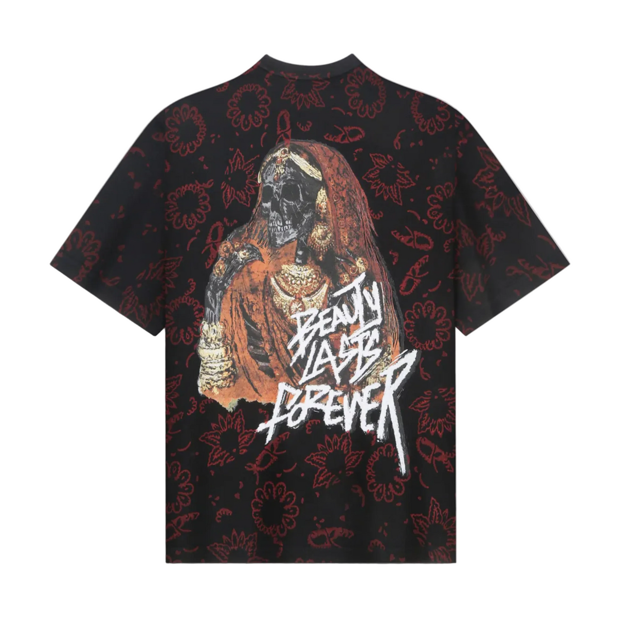 "Beauty Lasts Forever" Blockprint - Tshirt by FARAK