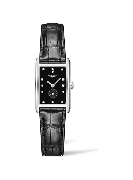 Longines Ladies L5.255.4.57.0  Quartz  Black Dial Watch - Zeuskicks