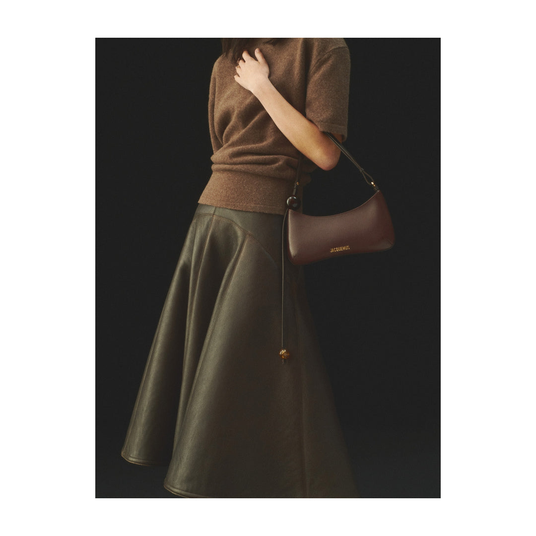 jacquemus The Bisou Perle Medium Brown by jacquemus