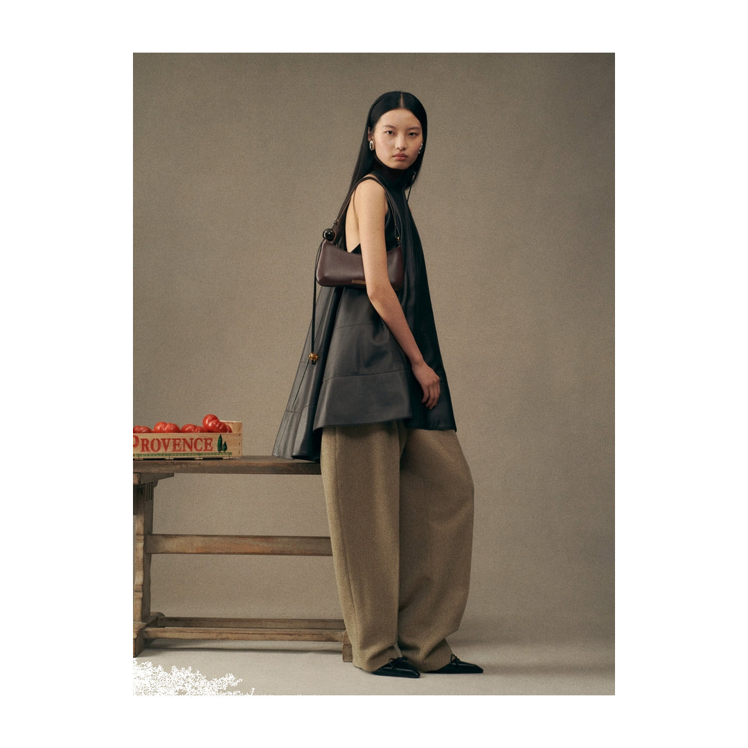 jacquemus The Bisou Perle Medium Brown by jacquemus