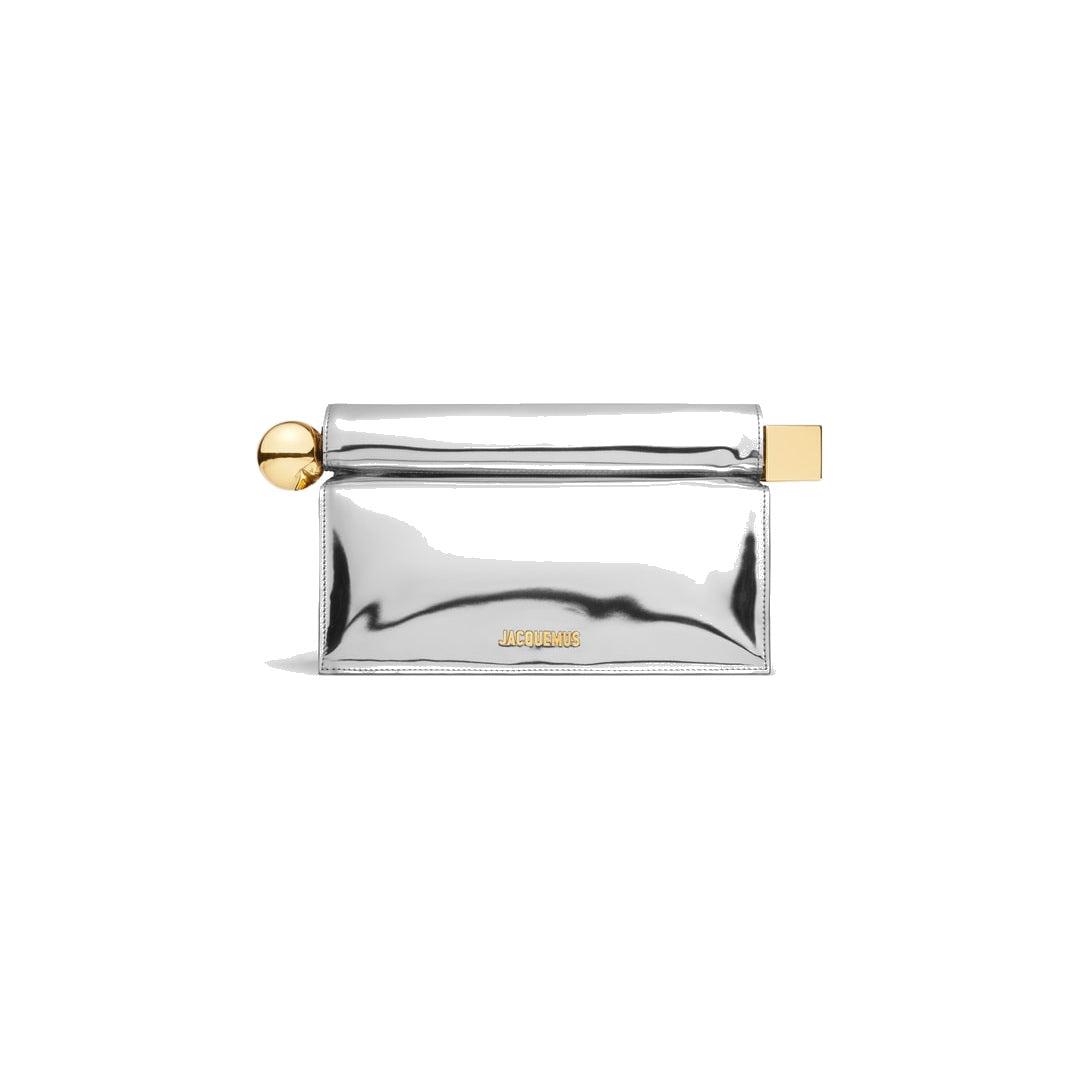 jacquemus The Rond Carré clutch Silver by jacquemus