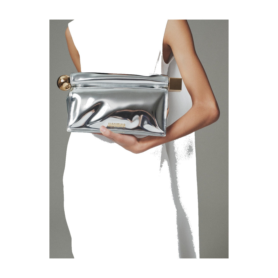 jacquemus The Rond Carré clutch Silver by jacquemus