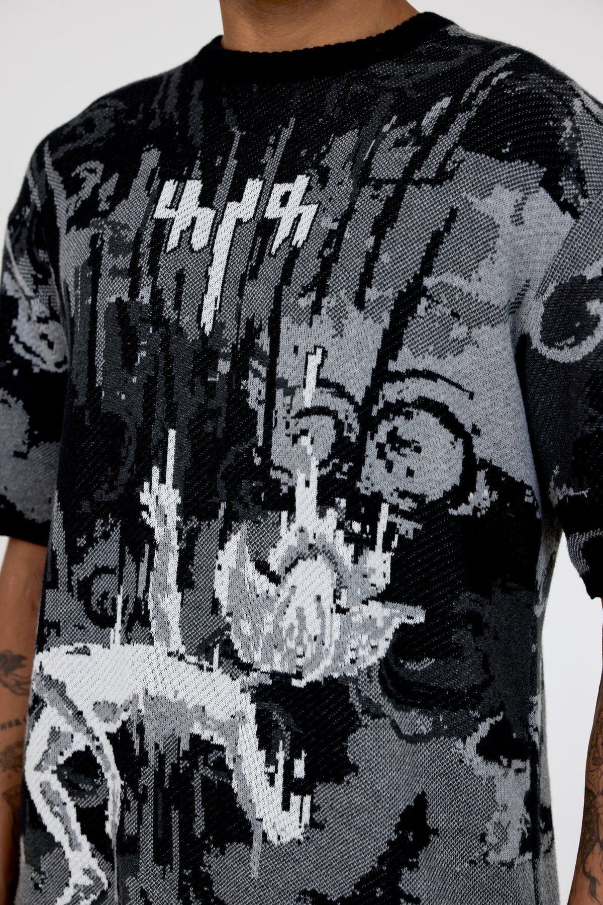 Leap of Faith' jacquard T-shirt by FARAK