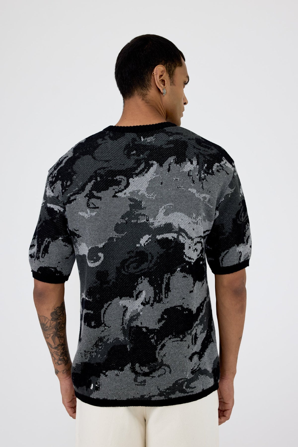 Leap of Faith' jacquard T-shirt by FARAK