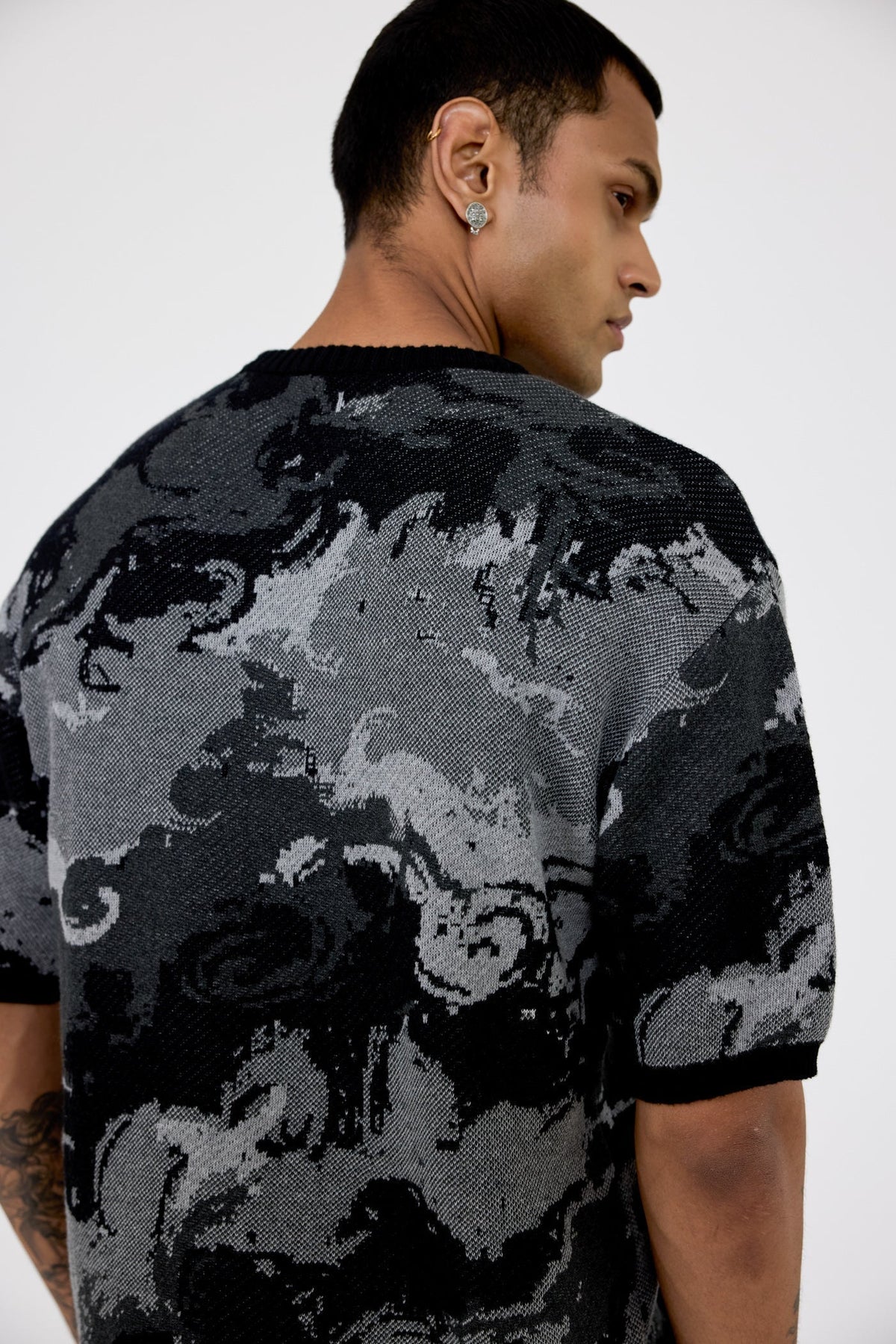Leap of Faith' jacquard T-shirt by FARAK