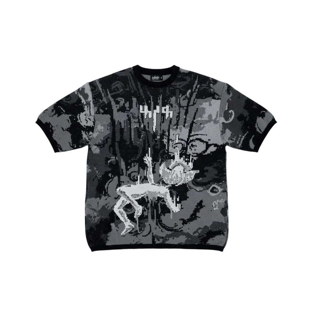 Leap of Faith' jacquard T-shirt by FARAK