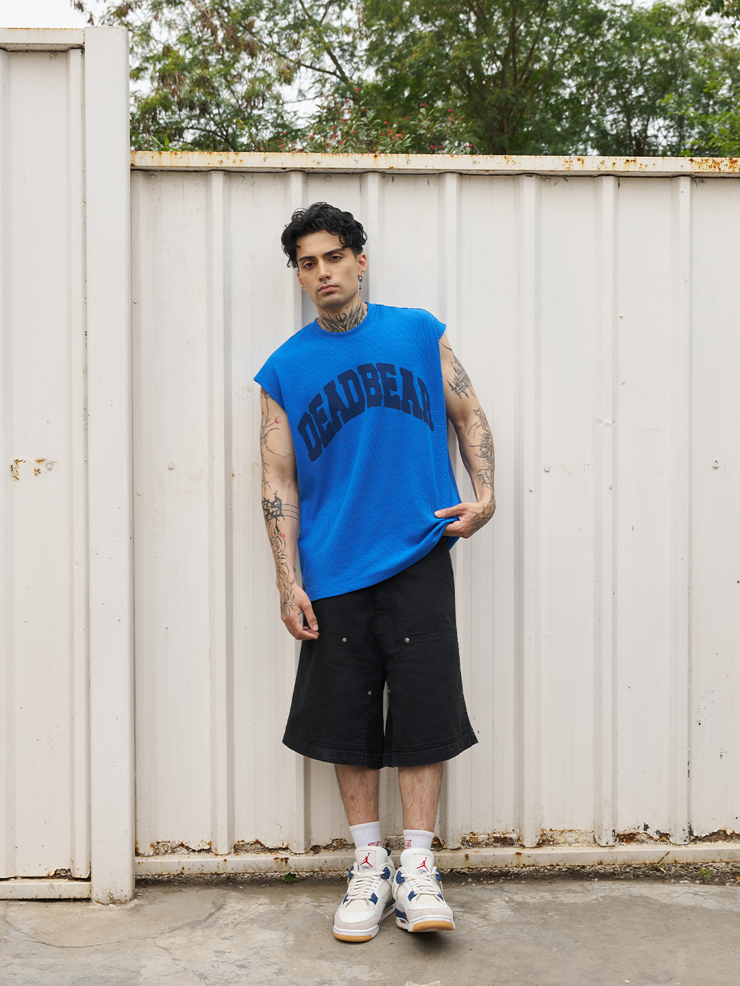 Waffle Tank Royal Blue by DEADBEAR